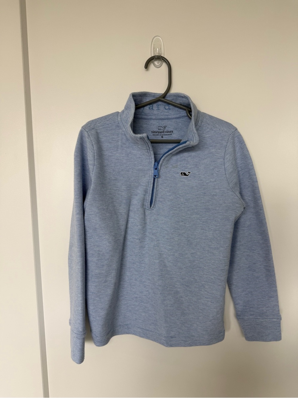 Vineyard Vines Baby Blue Quarter-Zip Pullover